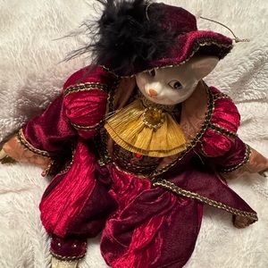 Dillards Trimmings Porcelain Royal Prince Cat Christmas Ornament 2001